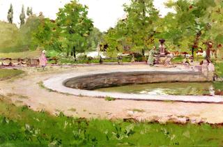 A Water Fountain in Prospect Park