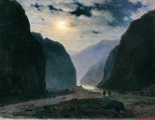 Moonlit Night in the Mountains