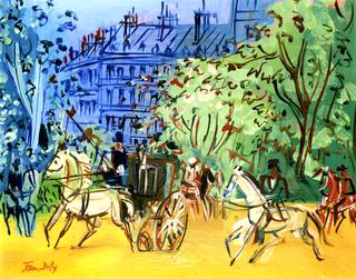 Carriage and Horsemen