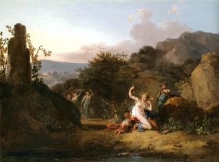Nymphs Dancing and Playing Music in a Southern Landscape