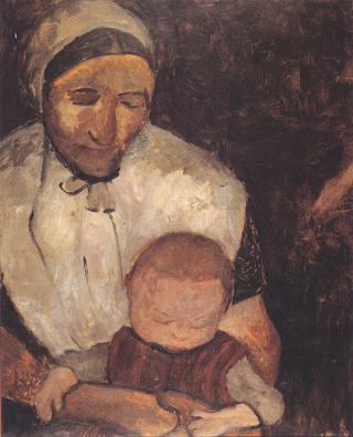 Seated Peasant Woman with Child on Her Lap