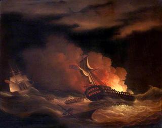 1825年3月1日在比斯开湾失去东印度群岛“肯特”