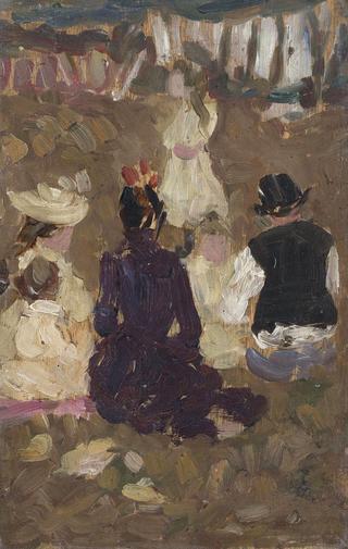 Seated Family in the Park