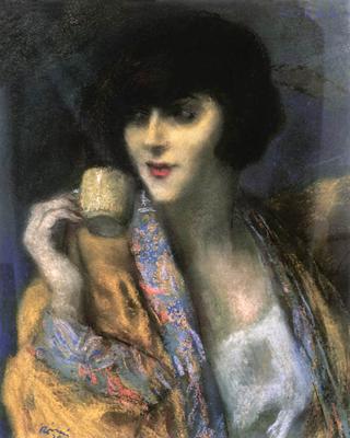 Woman with a Chinese Cup
