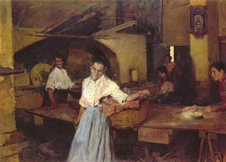 Mujer con Cesta