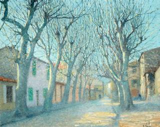The Road with Plane Trees