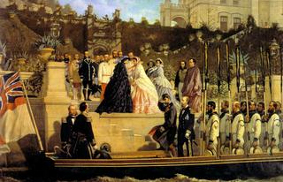 Visit of Empress Elisabeth at the Castello di Miramare