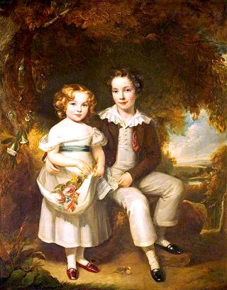 Sir Henry Ainslie Hoare, 5th Bt, and His Sister Georgiana Hoare, as Children