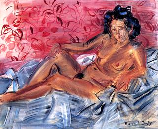 Nude on a Pink Background