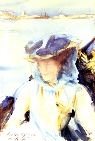 Mrs. Charles Hunter in a Gondola