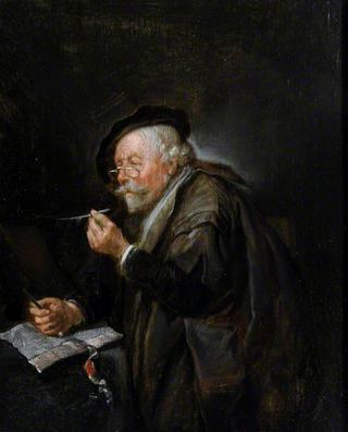Old Man Writing