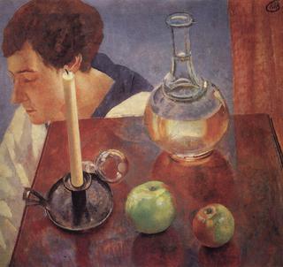 Still-Life with Candle and Carafe