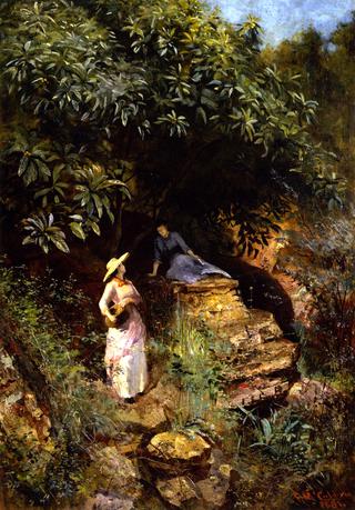 Two Sisters on a Rocky Hillside