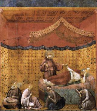 Legend of St Francis: 25. Dream of St Gregory (Upper Church, San Francesco, Assisi)