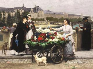 A Flower Seller on the Pont Royal