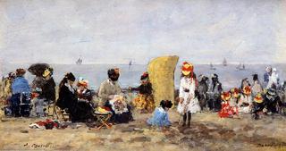 Trouville, Beach Scene