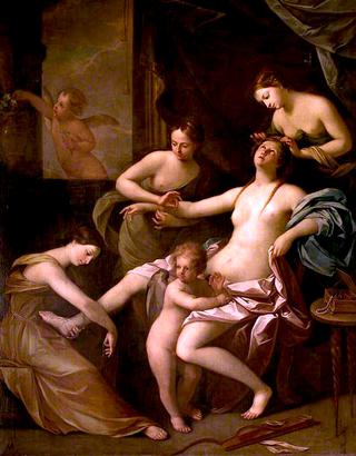 The Toilet of Venus (after Guido Reni)