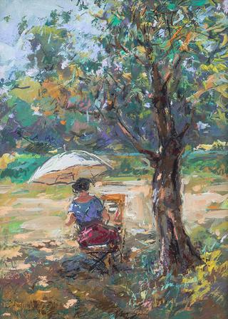 The painter at the easel