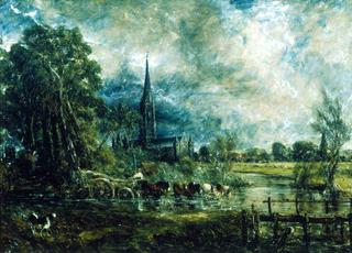 Salisbury Cathedral, Wiltshire, from the Meadows