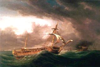 1782年9月失去皇家海军“雷米利”号：乘船