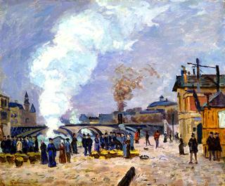 Market Scene on the Quays of Paris
