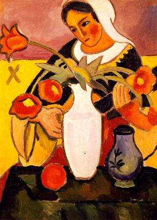 Woman Playing the Lute