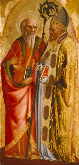 Saints John the Evangelist (?) and Martin of Tours