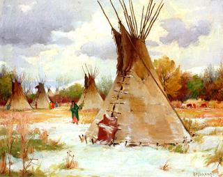 Squaw Winter, Crow Reservation, Montana