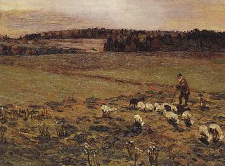 Landscape with Sheep