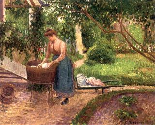 Laundress at Eragny
