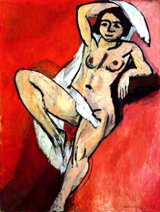 Nude with a White Scarf
