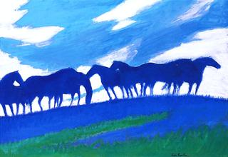 Horses against the Sky