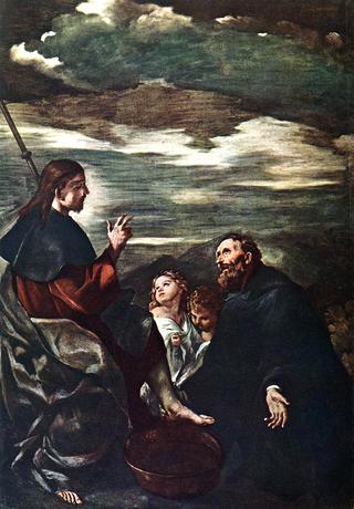 Saint Augustine Washing the Feet of the Redeemer