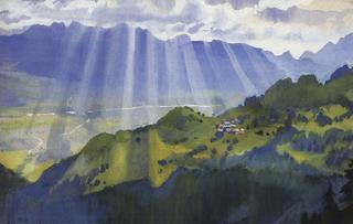 Mountain landscape. Switzerland