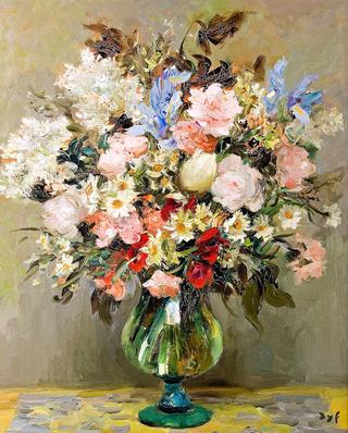 Big vase of flowers