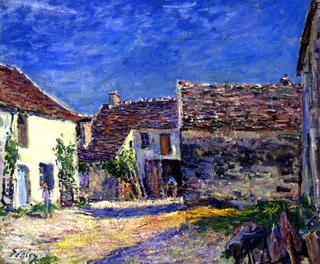 Farmyard near Moret - July Sun