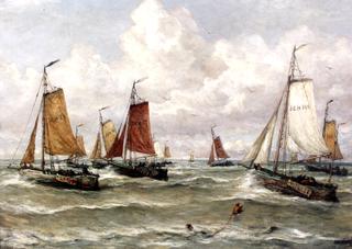 A Scheveningen Fishing Fleet