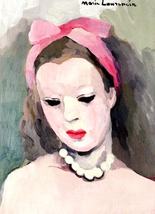 Suzanne in a Pink Scarf