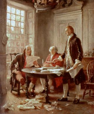 写独立宣言，1776年