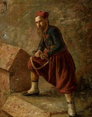 Portrait of a Turkish Soldier with his Rifle