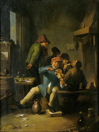 Merry Company with Violinist