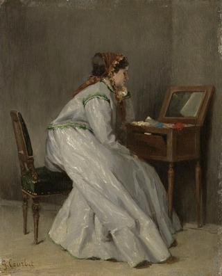 Woman Seated at a Dressing Table