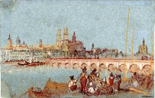 Orléans, The Bridge with the Cathedral