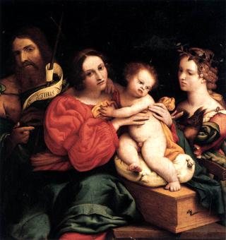 The Virgin and Child with Saints John the Baptist and Catherine
