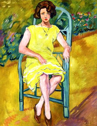 Woman Seated in a Garden