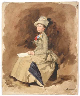 Lady with umbrella