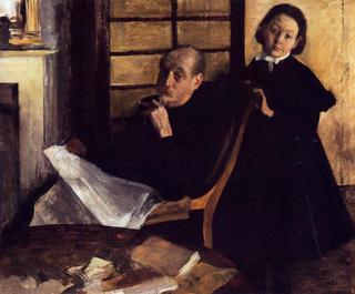 Henri Degas and His Niece, Lucie Degas