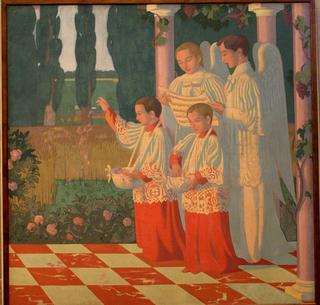 Décoration de la chapelle du Collège Sainte-Croix du Vésinet