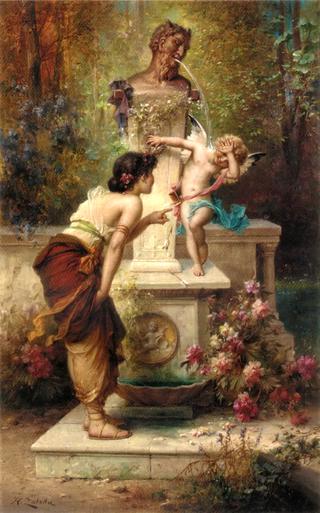 At Cupid's Fountain