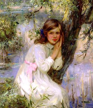 Echo, Girl Resting by a Tree